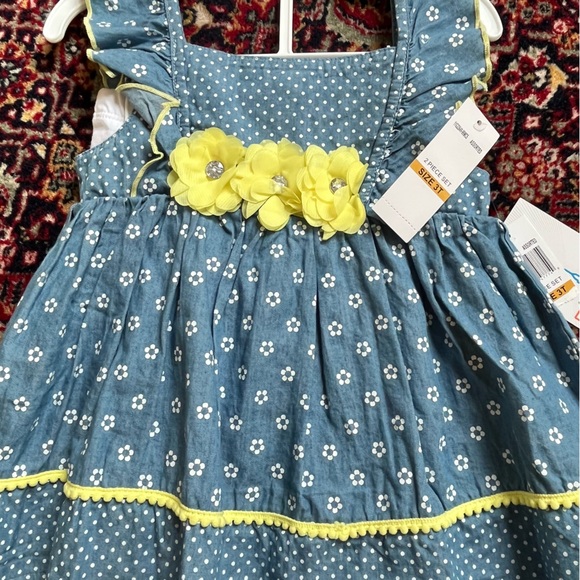 NWT Girls 3T set, Spring Summer Dress - Picture 2 of 3